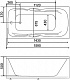 BellSan Акриловая ванна Эрика 160x75 с гидромассажем – фотография-8
